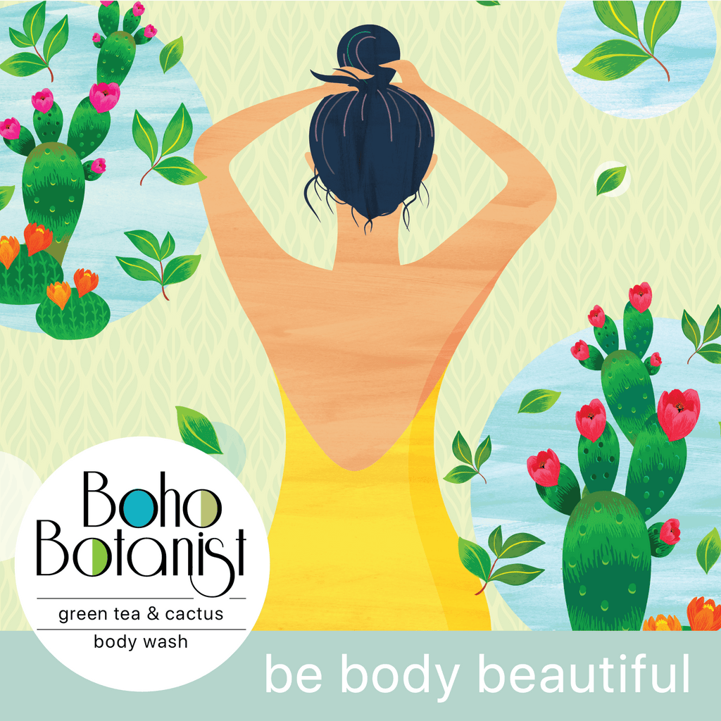 Green Tea & Cactus Body Wash 50ml - Boho Botanist