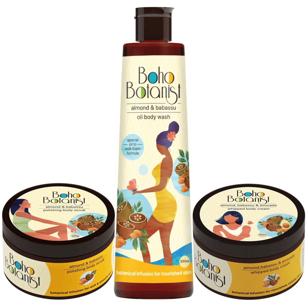 Almond & Babassu Undo Dry Skin Regime Kit - Boho Botanist