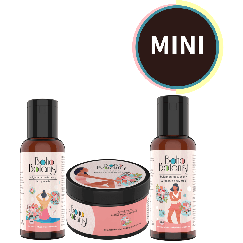 Bulgarian Rose & Peony Soft Skin Regime MINI Kit - Boho Botanist