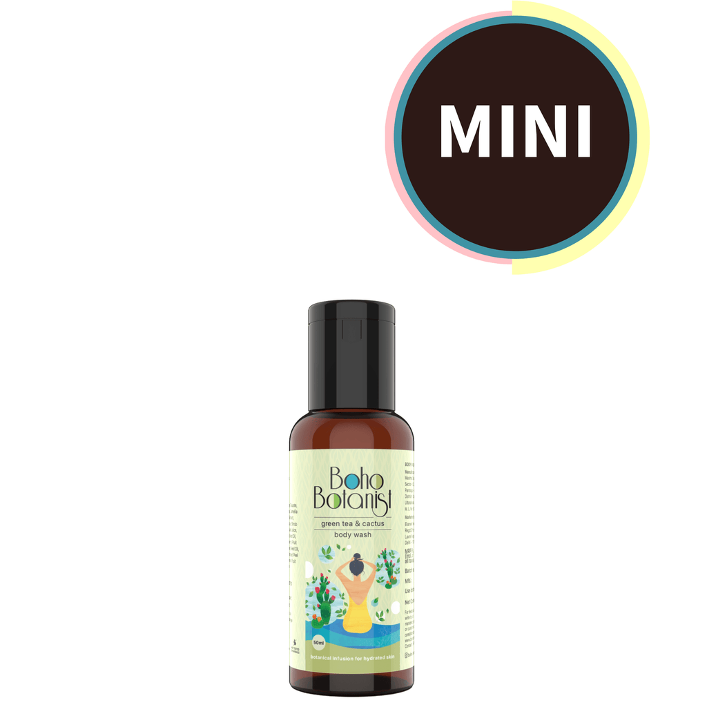 Green Tea & Cactus Body Wash 50ml - Boho Botanist