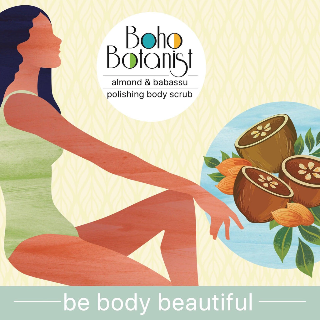 Almond & Babassu Polishing Body Scrub 30g - Boho Botanist